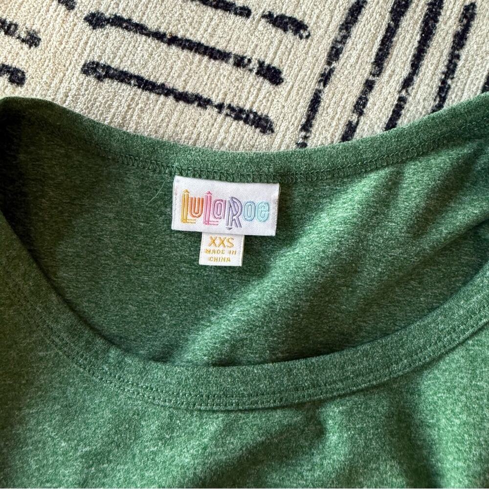 LuLaRoe Forest Green Dress XXS - Picture 4 of 5